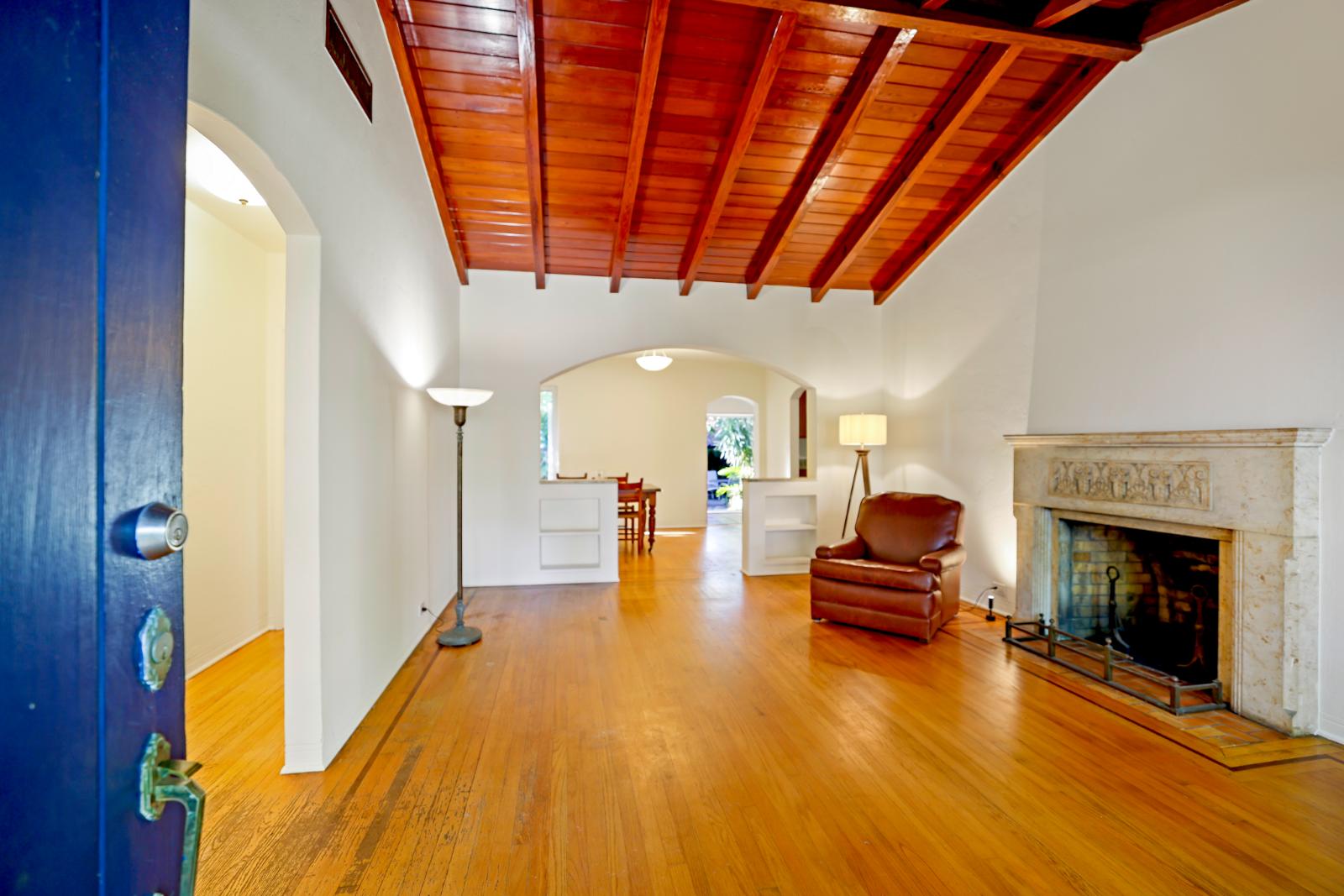 Entry hall view showing circulation and transition into the main living spaces